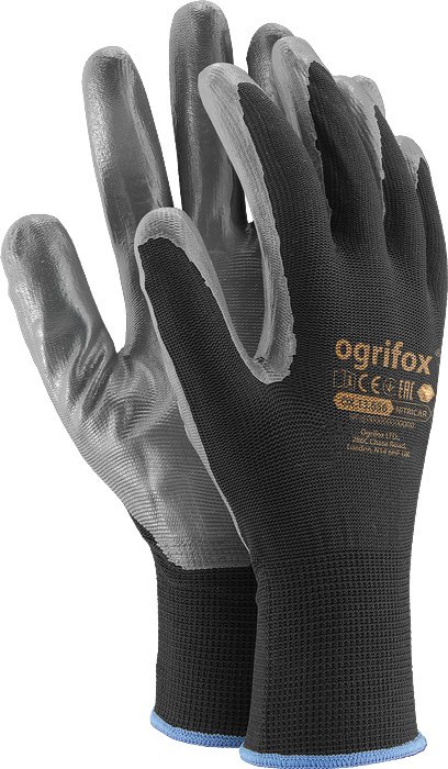 Rękawice robocze / Czarne / OX-NITRICAR_BS - 240 Par (10 - XL) Rękawice robocze / Czarne / OX-NITRICAR_BS - 240 Par (10 - XL)