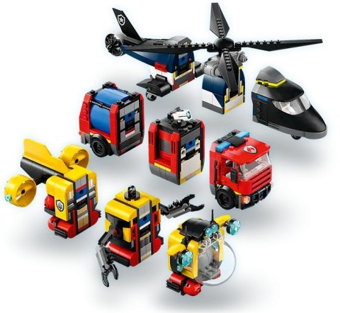 60462 - LEGO City - Zestaw z helikopterem, wozem strażackim i łodzią podwodną 60462 - LEGO City - Zestaw z helikopterem, wozem strażackim i łodzią podwodną