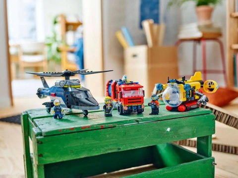 60462 - LEGO City - Zestaw z helikopterem, wozem strażackim i łodzią podwodną 60462 - LEGO City - Zestaw z helikopterem, wozem strażackim i łodzią podwodną