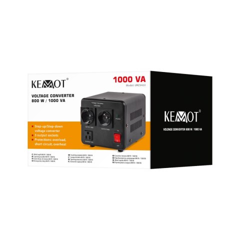 Konwerter napięcia KEMOT 800 W / 1000 VA Konwerter napięcia KEMOT 800 W / 1000 VA