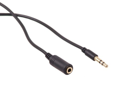 MCTV-821 42205 Przewód jack 3.5mm wtyk-gniazdo 5m czarny MCTV-821 42205 Przewód jack 3.5mm wtyk-gniazdo 5m czarny