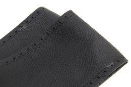 Pokrowiec sznurowany skórzany na kierownicę samochodową m 43-45cm amio-01763
