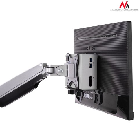 Uchwyt do mini komputerów Maclean, NUC MAC mini PC, uniwersalny, do 5kg, czarny, MC-720 Uchwyt do mini komputerów Maclean, NUC MAC mini PC, uniwersalny, do 5kg, czarny, MC-720