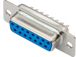 1642# D-sub db15(f) gniazdo lutowane na kabel