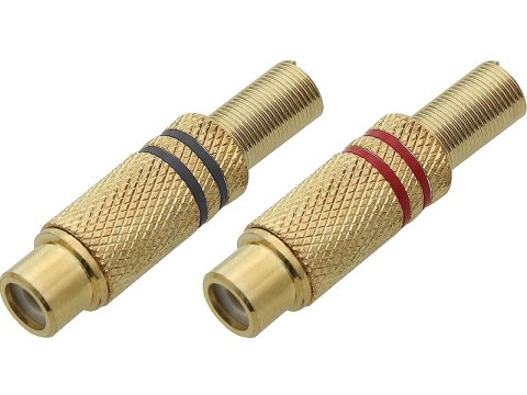 8965# Gniazdo rca-na kabel złote małe (czarno-czerwony) 8965# Gniazdo rca-na kabel złote małe (czarno-czerwony)
