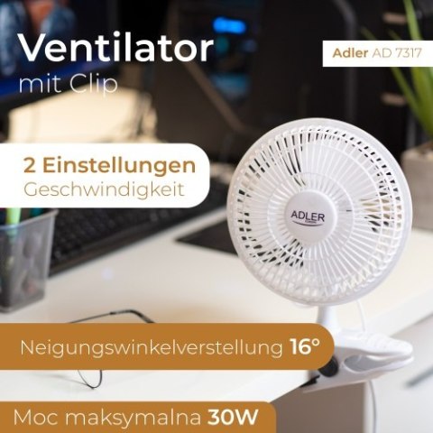 AD 7317 WENTYLATOR 15 CM Z KLI PSEM + PODSTAWA AD 7317 WENTYLATOR 15 CM Z KLI PSEM + PODSTAWA
