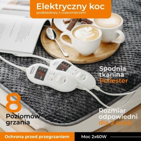 CR 7417 ELEKTRYCZNY KOC PODKŁADOWY Z CZASOMIERZEM (2) CR 7417 ELEKTRYCZNY KOC PODKŁADOWY Z CZASOMIERZEM (2)