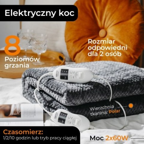CR 7417 ELEKTRYCZNY KOC PODKŁADOWY Z CZASOMIERZEM (2) CR 7417 ELEKTRYCZNY KOC PODKŁADOWY Z CZASOMIERZEM (2)