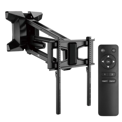 Uchwyt elektryczny do TV nad kominek Maclean, max VESA 600x400, pilot wifi, 37"-70", max 35kg, MC-891 Uchwyt elektryczny do TV nad kominek Maclean, max VESA 600x400, pilot wifi, 37"-70", max 35kg, MC-891