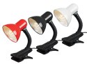 44-148# Lampka biurkowa lb-08 z klipsem czerwona