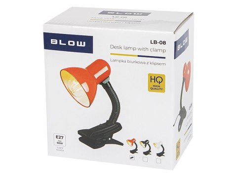 44-148# Lampka biurkowa lb-08 z klipsem czerwona 44-148# Lampka biurkowa lb-08 z klipsem czerwona