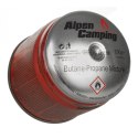 Kartusz gazowy 190G IK006 Alpen Camping. certyfikat: Pi 0437, zgodny z normą EN417, propan-butan, zakres -10°c do+ 40°c, system Kartusz gazowy 190G IK006 Alpen Camping. certyfikat: Pi 0437, zgodny z normą EN417, propan-butan, zakres -10°c do+ 40°c, system