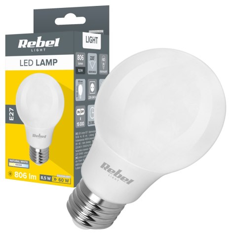 Lampa LED Rebel A60 8,5W 4000K, 230V Lampa LED Rebel A60 8,5W 4000K, 230V