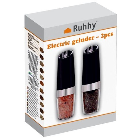 Młynek elektryczny grawitacyjny- 2szt. Ruhhy 19558 Młynek elektryczny grawitacyjny- 2szt. Ruhhy 19558