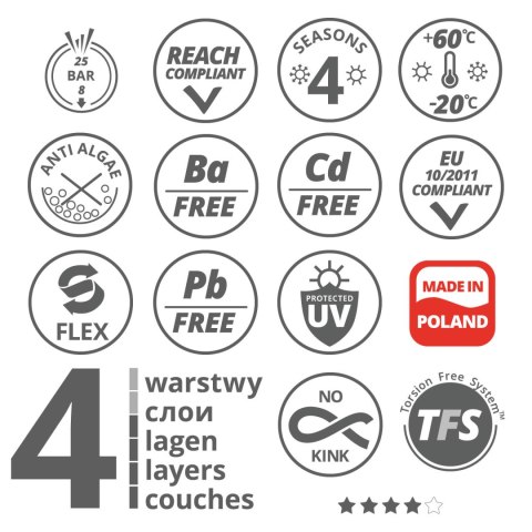WĄŻ OGRODOWY VARTCO PROFESSIONAL 1/2" 20M WĄŻ OGRODOWY VARTCO PROFESSIONAL 1/2" 20M