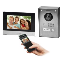 HIKVISION DS-KIS703Y-P zestaw wideodomofonowy jednorodzinny, 2-żyłowy, 7