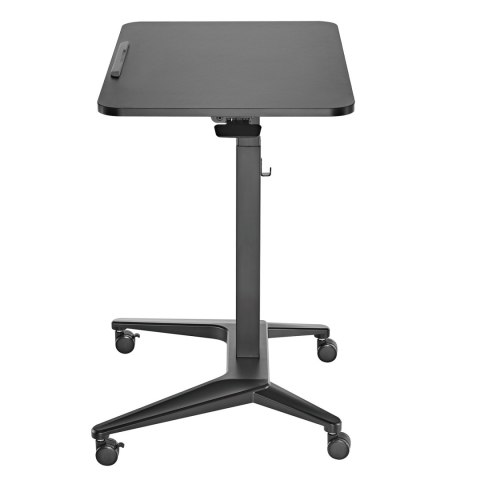 Mobilne biurko stolik na laptop Maclean, czarne, pneumatyczna regulacja wysokości, 80x52cm, 8kg max, 109cm wys, MC-453B Mobilne biurko stolik na laptop Maclean, czarne, pneumatyczna regulacja wysokości, 80x52cm, 8kg max, 109cm wys, MC-453B