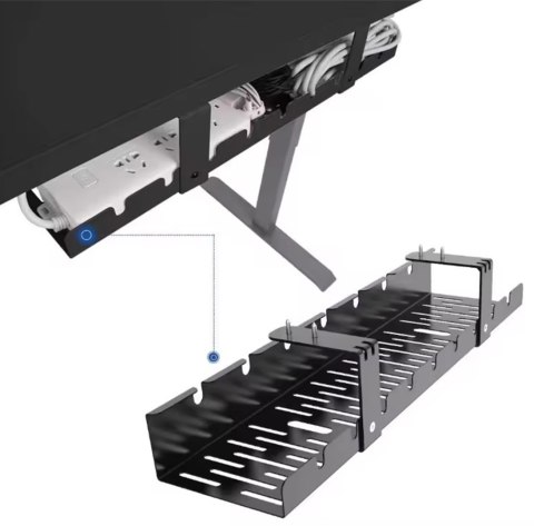 DA263 Organizer na kable pod biurko blat czarny DA263 Organizer na kable pod biurko blat czarny