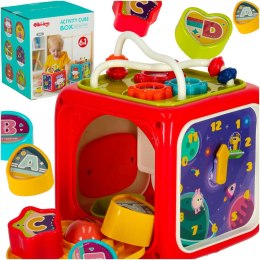 KOSTKA EDUKACYJNA INTERAKTYWNA PIANINKO 6W1 BIBI-INN CZERWONA
