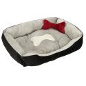 LEGOWISKO DLA PSA KOTA KANAPA SOFA POSŁANIE KOJEC PODUSZKA MIĘKKIE 60 X 45CM SZARE