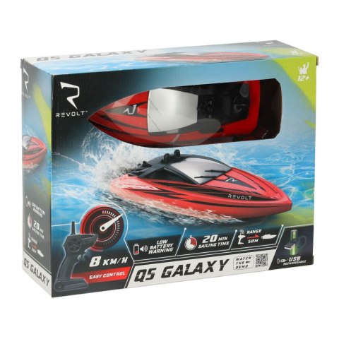 ŁÓDŹ ZDALNIE STEROWANA REVOLT Q5 GALAXY CZERWONA ŁÓDŹ ZDALNIE STEROWANA REVOLT Q5 GALAXY CZERWONA