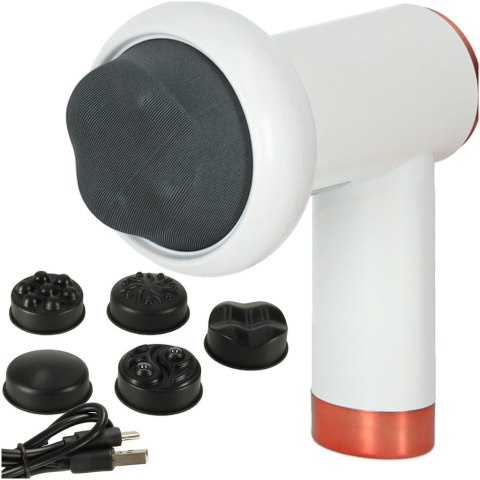 PISTOLET DO MASAŻU MASAŻER DO PLECÓW CIAŁA PLECÓW UJĘDRNIAJĄCY ANTYCELLULITOWY BEZPRZEWODOWY WYSZCZUPLAJĄCY 5W1 PISTOLET DO MASAŻU MASAŻER DO PLECÓW CIAŁA PLECÓW UJĘDRNIAJĄCY ANTYCELLULITOWY BEZPRZEWODOWY WYSZCZUPLAJĄCY 5W1