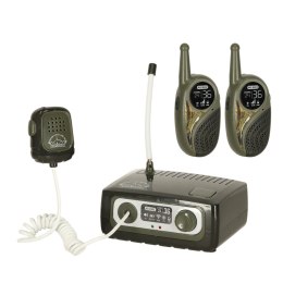 WALKIE TALKIE KRÓTKOFALÓWKA ZESTAW Z CENTRALĄ DLA DZIECI WOJSKOWY ZASIĘG 333 M
