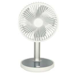 WENTYLATOR WIATRAK BIURKOWY BEZPRZEWODOWY 30CM BIAŁY