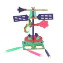 ZESTAW NAUKOWY PRZYRODNICZY MODEL 3D DREWNIANY WIATROWSKAZ