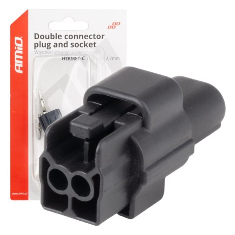 Złącze elektryczne wodoodporne zestaw 2 pin 2.2mm amio-04346 Złącze elektryczne wodoodporne zestaw 2 pin 2.2mm amio-04346