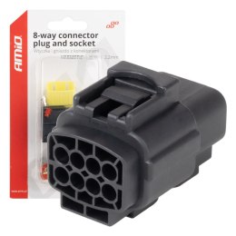 Złącze elektryczne wodoodporne zestaw 8 pin 2.2mm amio-04350