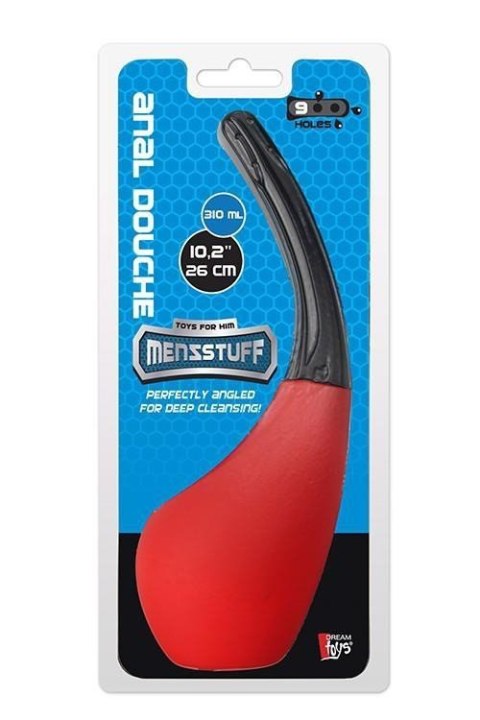 MENZSTUFF 9 HOLE ANAL DOUCHE RED/BLACK MENZSTUFF 9 HOLE ANAL DOUCHE RED/BLACK