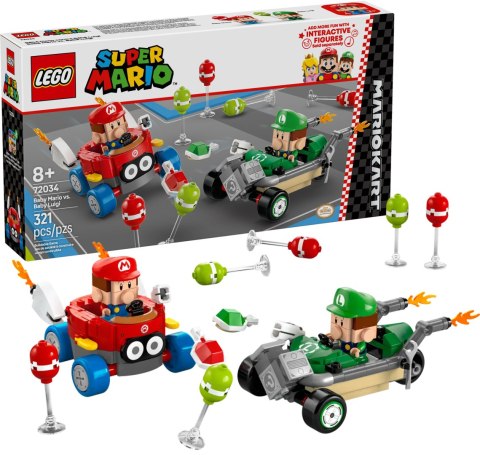 72034 - LEGO Super Mario - Mario Kart™ - Baby Mario kontra Baby Luigi 72034 - LEGO Super Mario - Mario Kart™ - Baby Mario kontra Baby Luigi