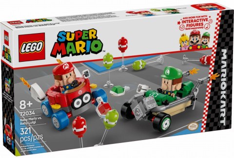 72034 - LEGO Super Mario - Mario Kart™ - Baby Mario kontra Baby Luigi 72034 - LEGO Super Mario - Mario Kart™ - Baby Mario kontra Baby Luigi