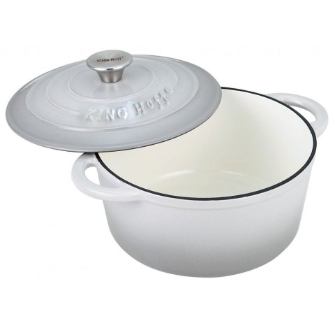 GARNEK ŻELIWNY EMALIOWANY 4.0L 24cm KINGHOFF KH-1521 GARNEK ŻELIWNY EMALIOWANY 4.0L 24cm KINGHOFF KH-1521