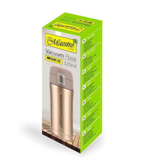 KUBEK TERMICZNY 320ml 4 KOLORY MAESTRO MR-1641-32 KUBEK TERMICZNY 320ml 4 KOLORY MAESTRO MR-1641-32