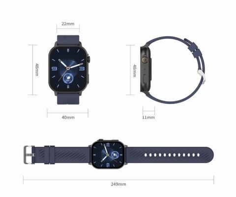 Smartwatch Damski GRAVITY GT15-10 Biały Pasek Silikonowy + Złota Bransoleta Smartwatch Damski GRAVITY GT15-10 Biały Pasek Silikonowy + Złota Bransoleta