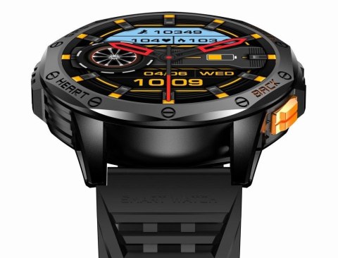 Smartwatch Męski GRAVITY GPS GT24-1 Czarny Pasek Silikonowy + Granatowy Pasek Silikonowy Smartwatch Męski GRAVITY GPS GT24-1 Czarny Pasek Silikonowy + Granatowy Pasek Silikonowy