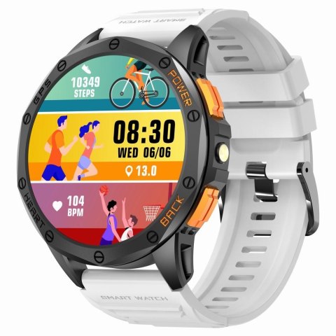 Smartwatch Męski GRAVITY GPS GT24-2 Czarny Pasek Silikonowy + Biały Pasek Silikonowy Smartwatch Męski GRAVITY GPS GT24-2 Czarny Pasek Silikonowy + Biały Pasek Silikonowy