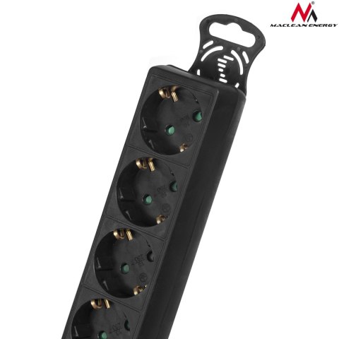 Listwa zasilająca Maclean, Przedłużacz 5 gniazd, Z wyłącznikiem, Czarny, Typ niemiecki, 3500W, 1.4m, MCE226G Listwa zasilająca Maclean, Przedłużacz 5 gniazd, Z wyłącznikiem, Czarny, Typ niemiecki, 3500W, 1.4m, MCE226G