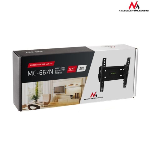 MC-667N 40043 Uchwyt do telewizora 13-42 cali czarny do 25kg max vesa 200x200 MC-667N 40043 Uchwyt do telewizora 13-42 cali czarny do 25kg max vesa 200x200