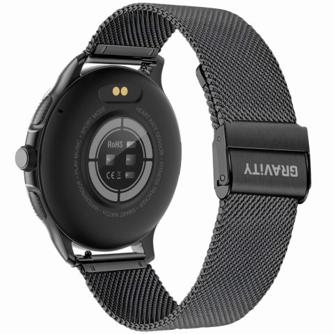Smartwatch Damski GRAVITY GT12-2 Granatowy Pasek Silikonowy + Czarna Bransoleta Smartwatch Damski GRAVITY GT12-2 Granatowy Pasek Silikonowy + Czarna Bransoleta