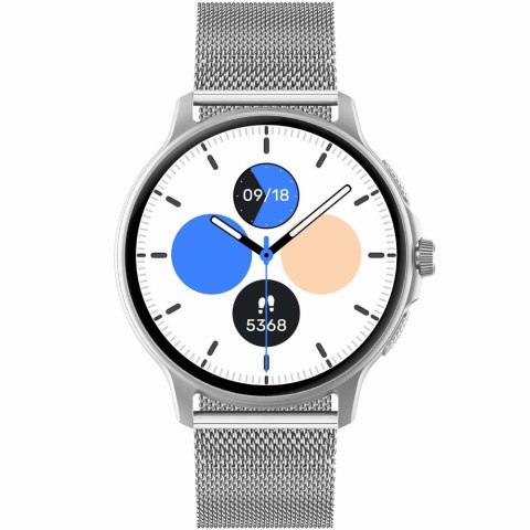 Smartwatch Damski GRAVITY GT12-7 Czarny Pasek Silikonowy + Srebrna Bransoleta Smartwatch Damski GRAVITY GT12-7 Czarny Pasek Silikonowy + Srebrna Bransoleta