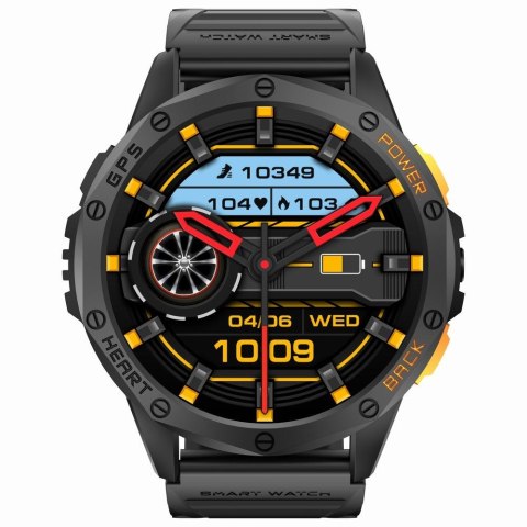 Smartwatch Męski GRAVITY GPS GT24-5 Czarny Pasek Silikonowy + Zielony Pasek Silikonowy Smartwatch Męski GRAVITY GPS GT24-5 Czarny Pasek Silikonowy + Zielony Pasek Silikonowy