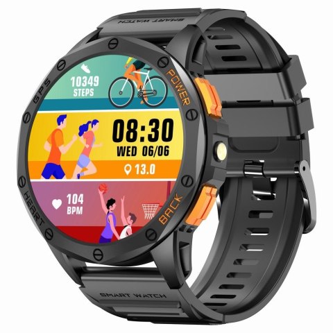 Smartwatch Męski GRAVITY GPS GT24-5 Czarny Pasek Silikonowy + Zielony Pasek Silikonowy Smartwatch Męski GRAVITY GPS GT24-5 Czarny Pasek Silikonowy + Zielony Pasek Silikonowy