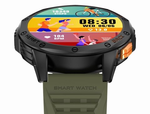 Smartwatch Męski GRAVITY GPS GT24-5 Czarny Pasek Silikonowy + Zielony Pasek Silikonowy Smartwatch Męski GRAVITY GPS GT24-5 Czarny Pasek Silikonowy + Zielony Pasek Silikonowy