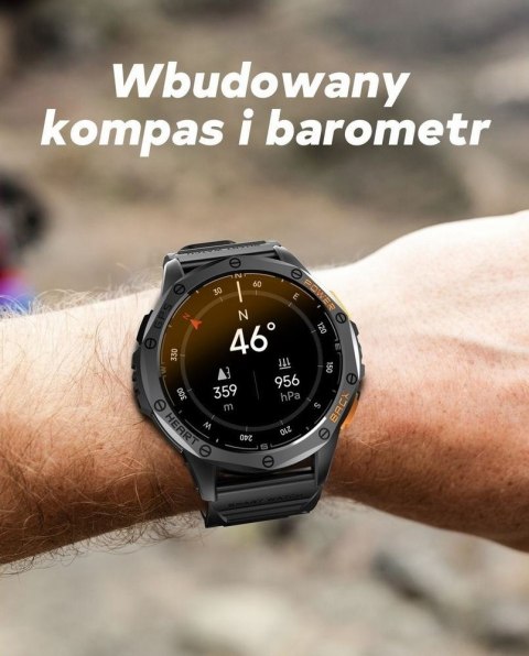 Smartwatch Męski GRAVITY GPS GT24-5 Czarny Pasek Silikonowy + Zielony Pasek Silikonowy Smartwatch Męski GRAVITY GPS GT24-5 Czarny Pasek Silikonowy + Zielony Pasek Silikonowy