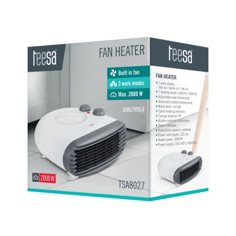 Termowentylator Teesa (1000 W, 2000 W) Termowentylator Teesa (1000 W, 2000 W)