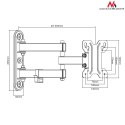 Uchwyt do telewizora Maclean, max VESA 100x100, 13-32", 30kg, MC-740