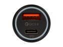75-755# ŁADOWARKA SAMOCHODOWA GNIAZDO USB+USB-C 36W G36W